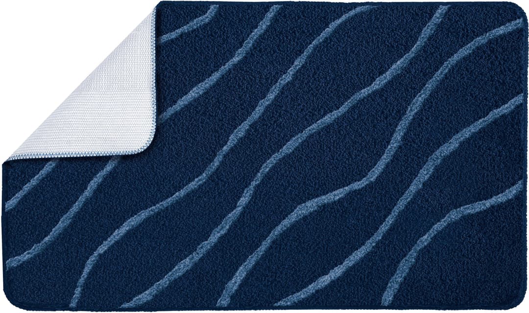 Kleine Wolke Badematte Tram | Blau