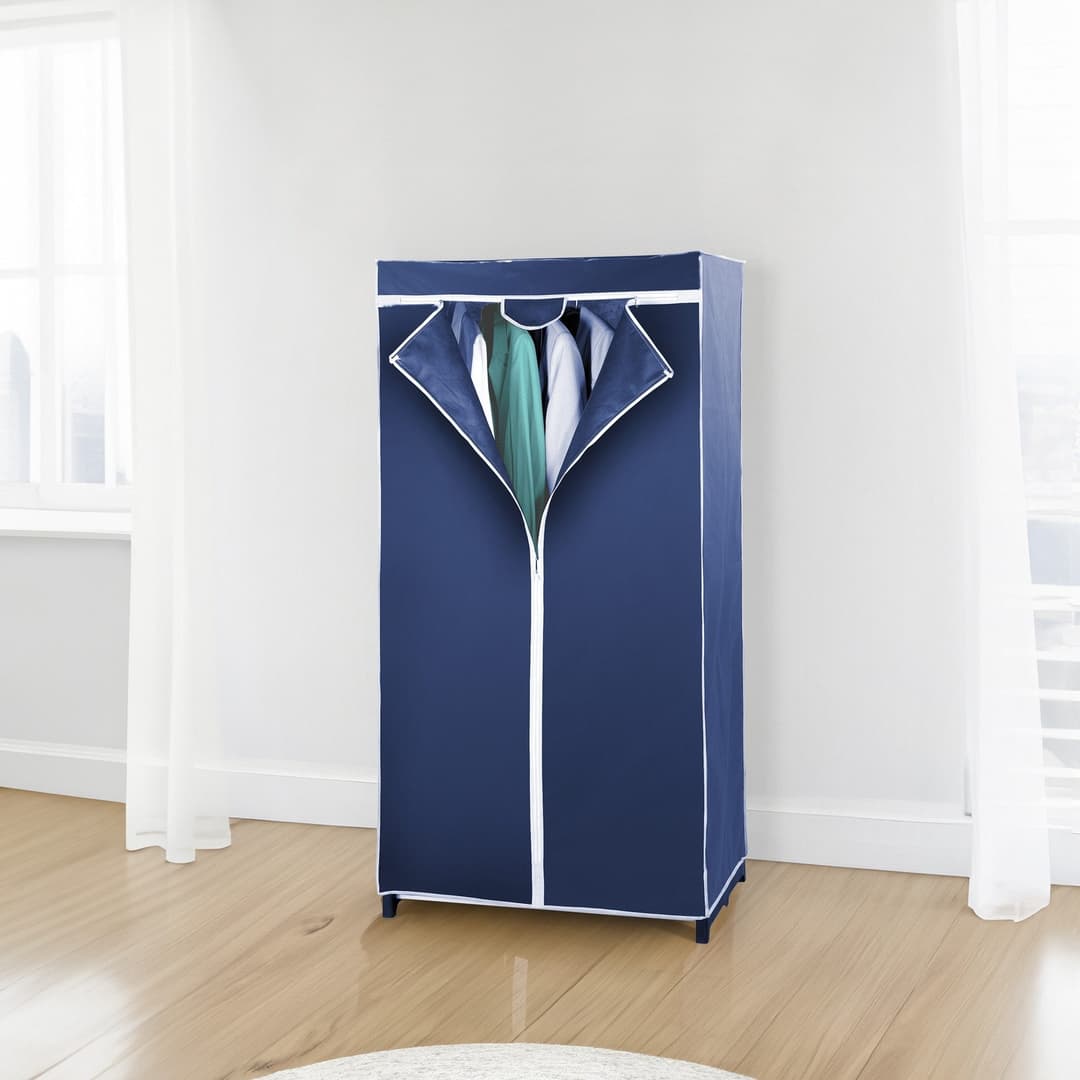WENKO Stoffschrank Modell Air | Blau