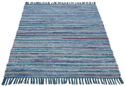 carpetfine Teppich Kelim Chindi | Blau