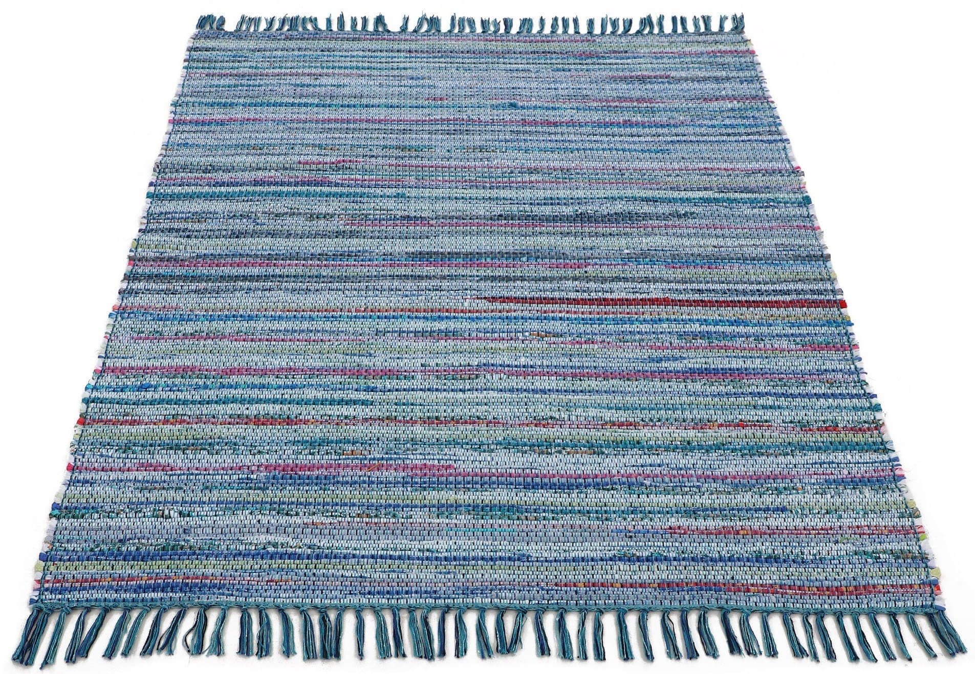 carpetfine Teppich Kelim Chindi | Blau