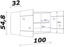 Flex-Well Glashängeschrank Lund | Weiß 5