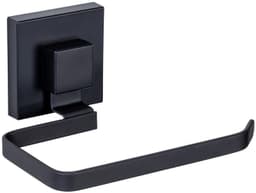 WENKO Toilettenpapierhalter Vacuum-Loc® Modell Quadro | Schwarz