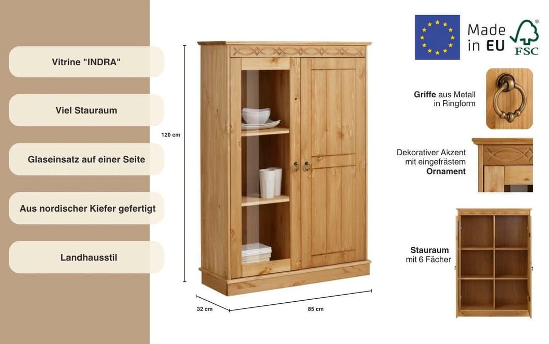 OTTO home Highboard Indra | Holztöne