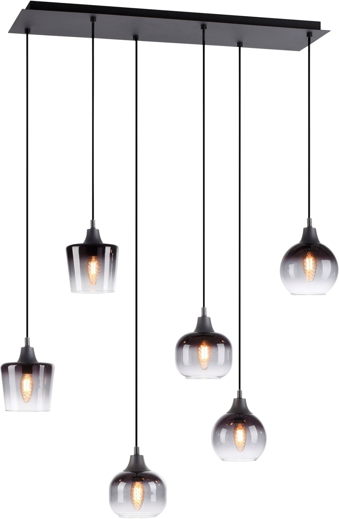 JUST LIGHT Pendelleuchte ZEA | Schwarz
