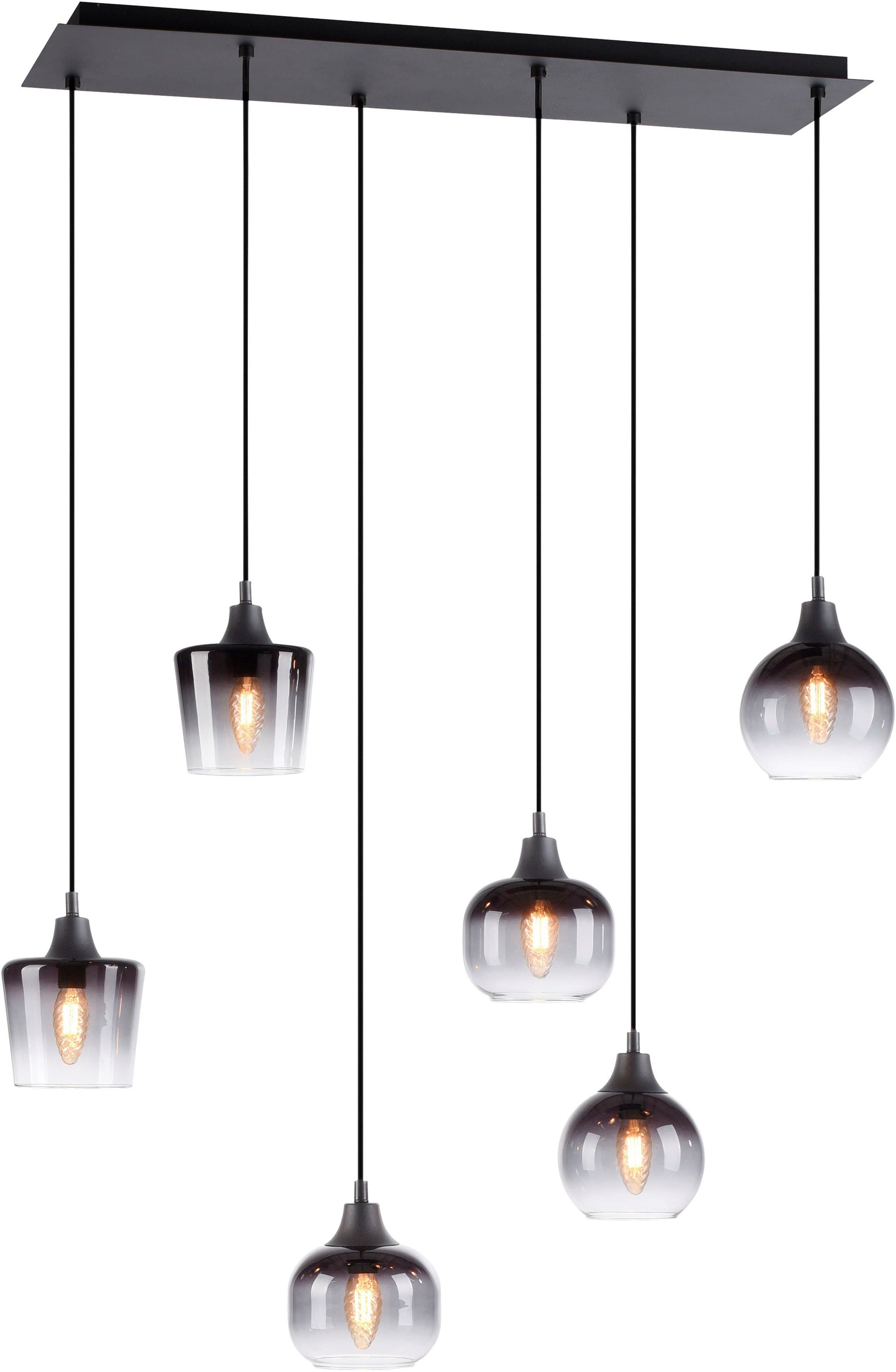 JUST LIGHT Pendelleuchte ZEA | Schwarz