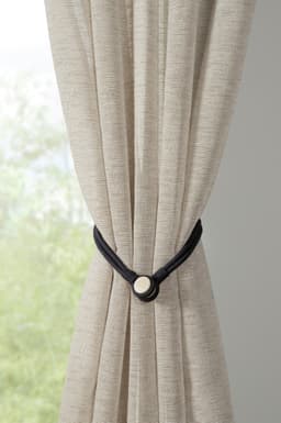 GARDINIA Raffspange Raffhalter Kordel | Schwarz