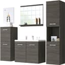 welltime Badmöbel-Set PARLA | Holztöne