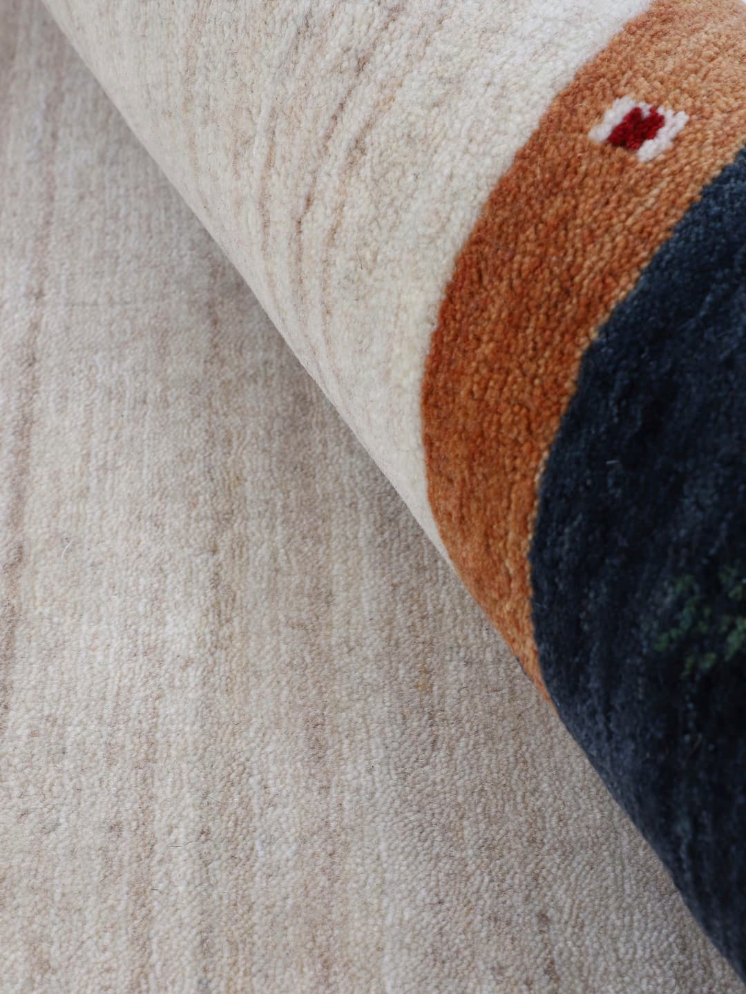 Carpetfine Gabbeh Nura Wollteppich | Beige