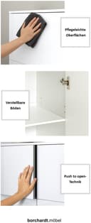 borchardt Möbel Schuhschrank Vaasa | Weiß 3