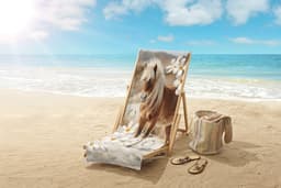 good morning Strandtuch Fabi | Mehrfarbig