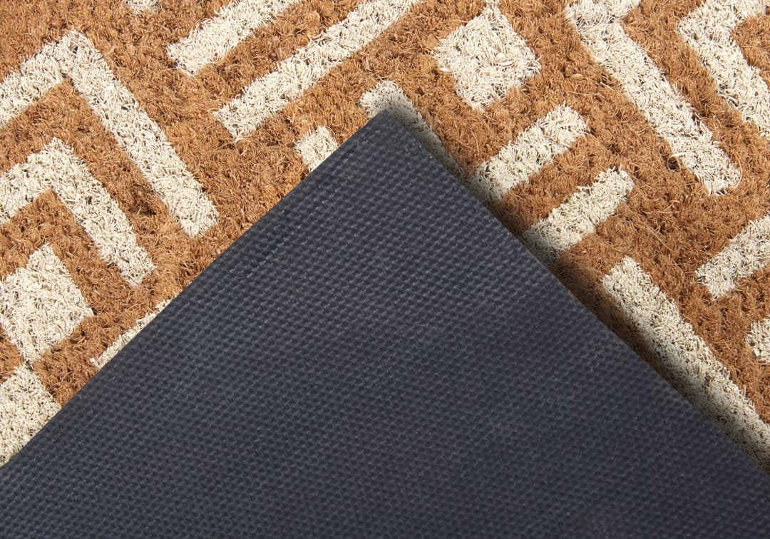 HANSE Home Fußmatte Mix Mats Kokos Hello Geometric | Braun