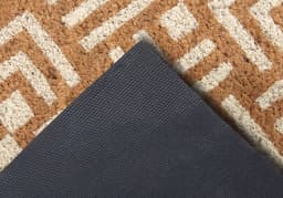 HANSE Home Fußmatte Mix Mats Kokos Hello Geometric | Braun