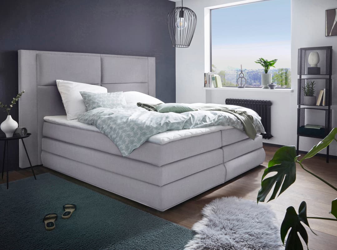 COLLECTION AB Boxspringbett Copenhagen | Grau