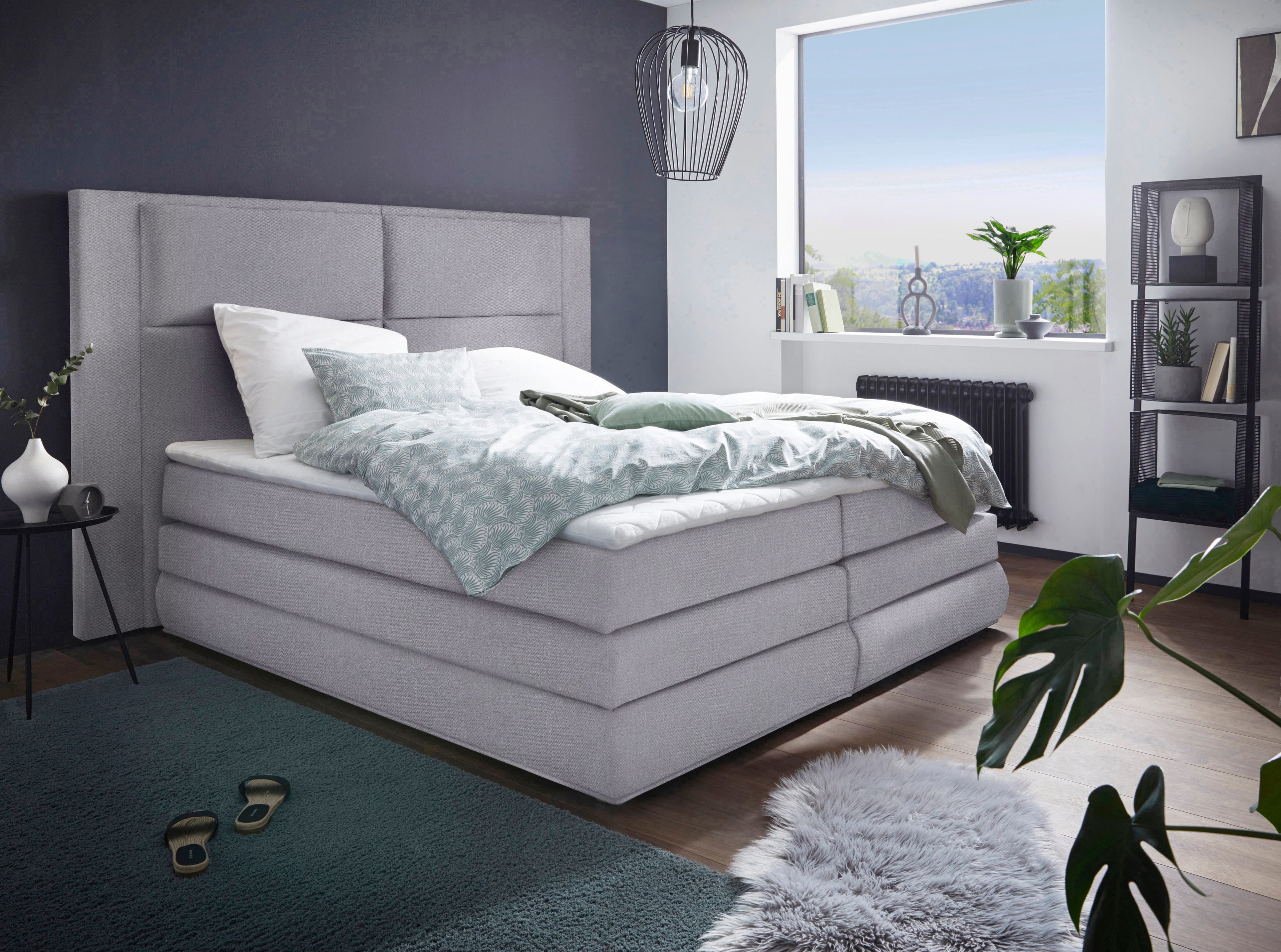 COLLECTION AB Boxspringbett Copenhagen | Grau