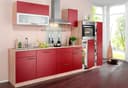 wiho Küchen Seitenschrank Montana 50 cm breit | Rot 2