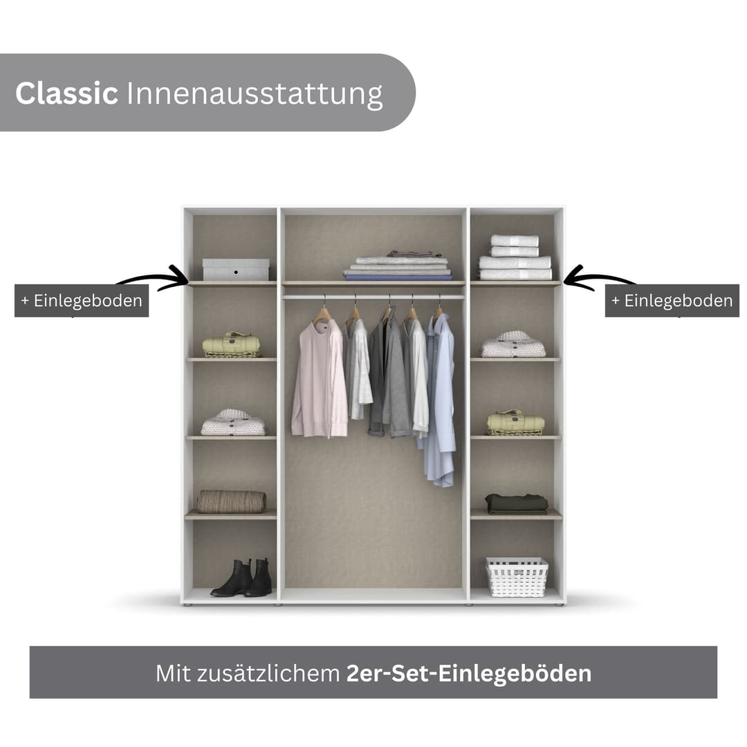 rauch Nabila Kleiderschrank | Weiß