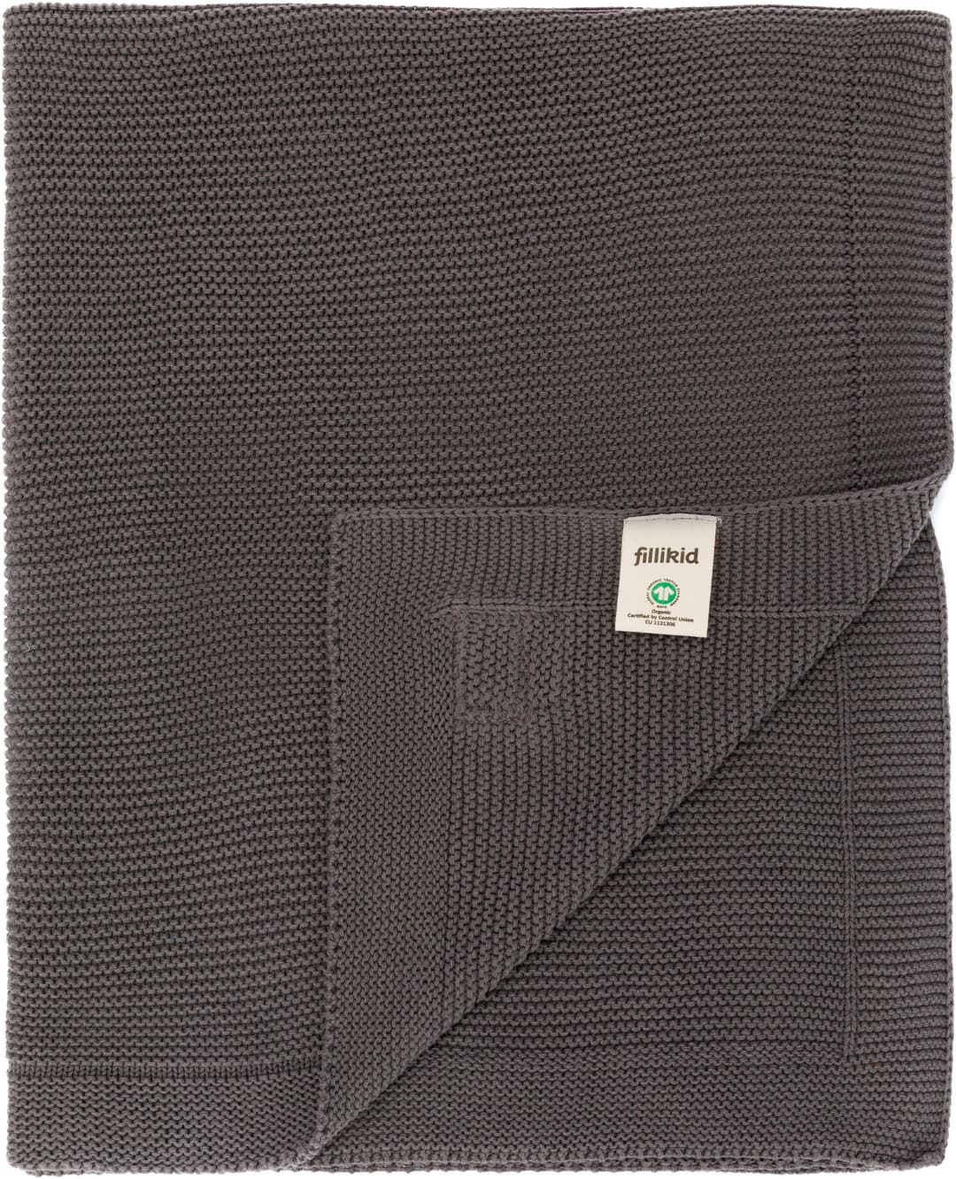 Fillikid Strick-Babydecke | Grau