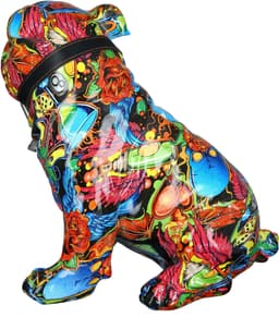 Casablanca by Gilde Tierfigur Mops Urban Graffiti | Mehrfarbig