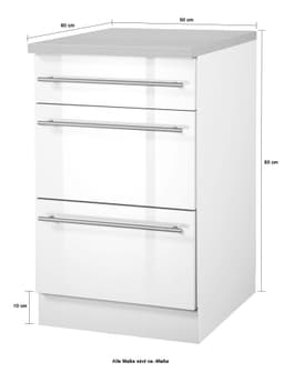 wiho Küchen Unterschrank Chicago | Beige