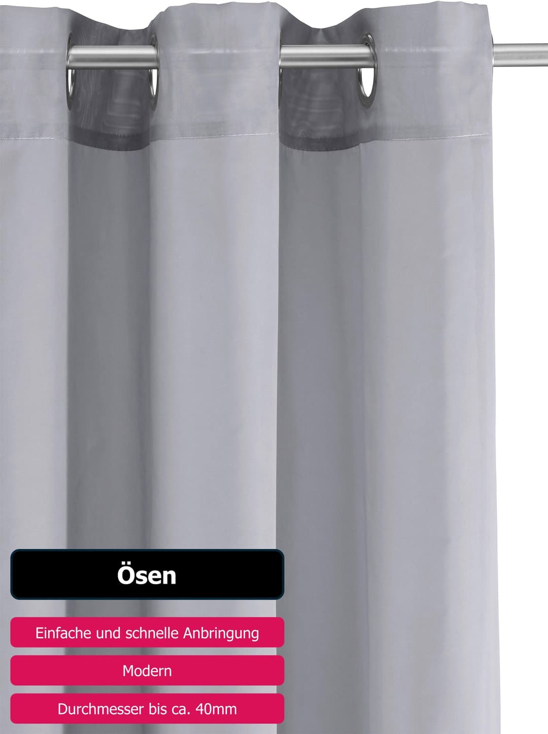 OTTO home Gardine XANA | Grau