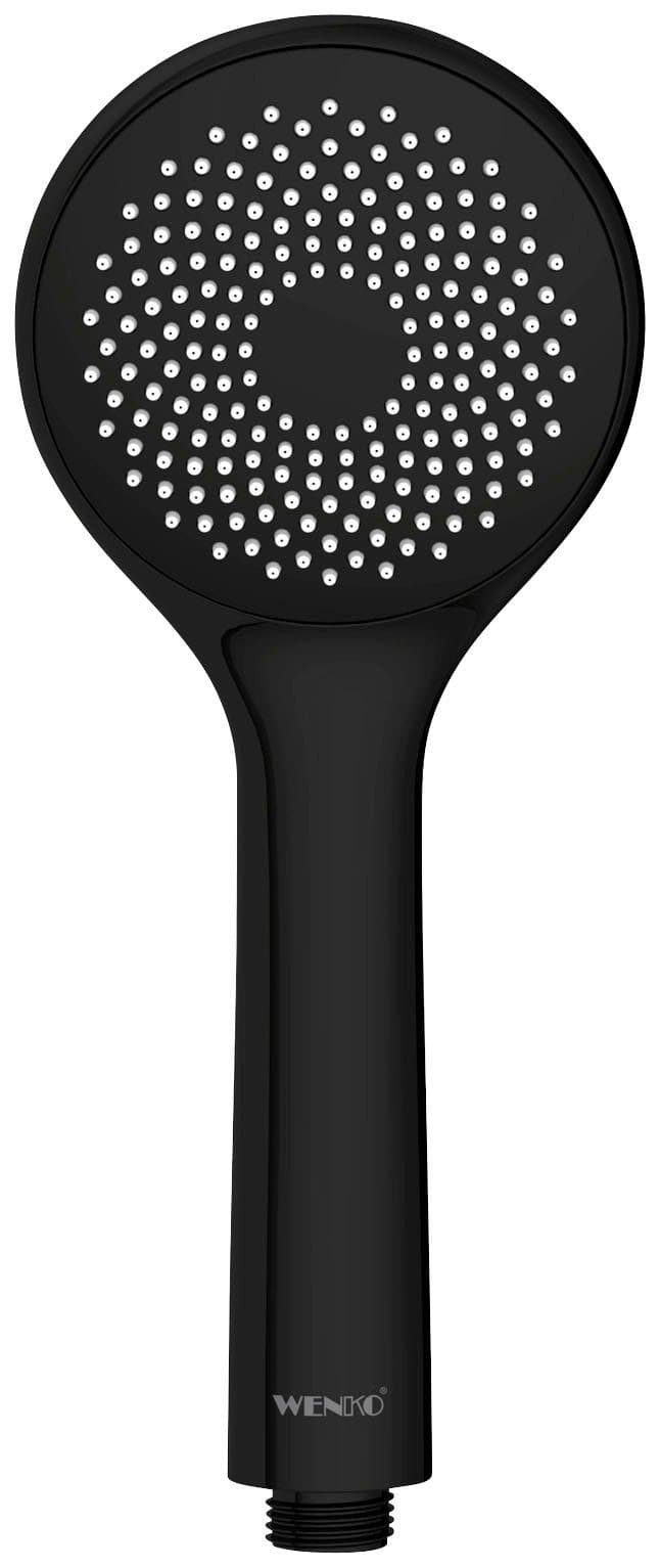 WENKO Handbrause Watersaving | Schwarz
