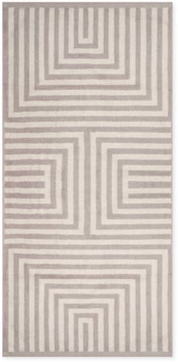 ROSS Duschtuch Grafik, Frottier | Beige