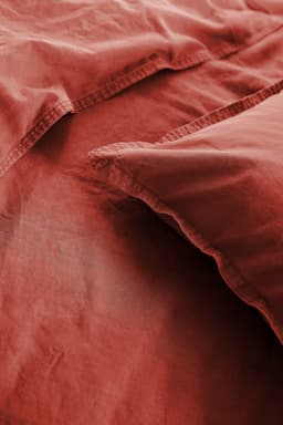 Primera Bettwäsche Stone-Washed | Rot