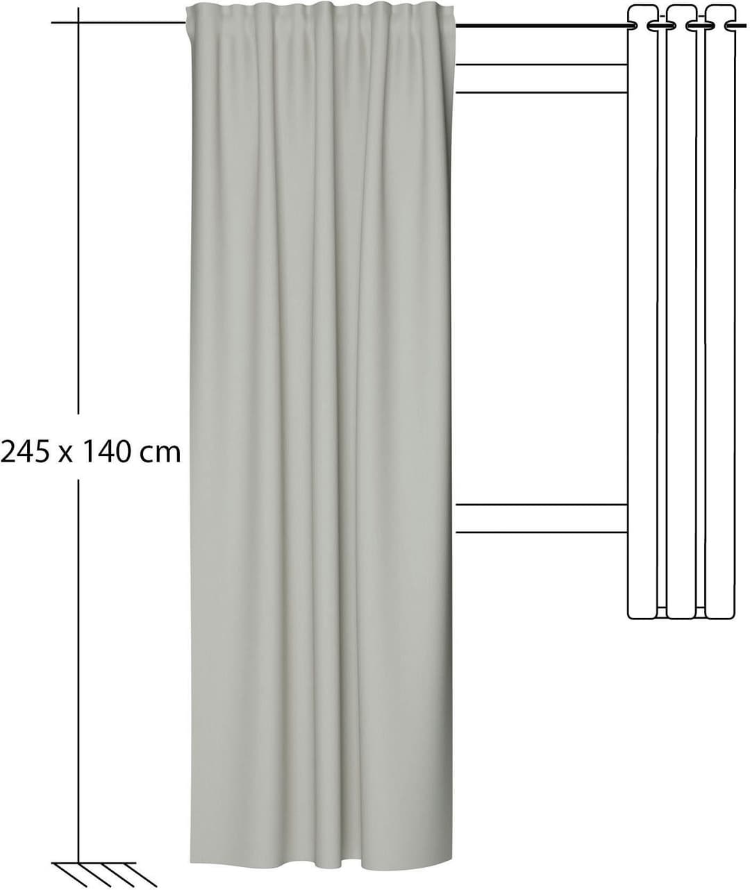 HOMING Vorhang Galdin | Beige