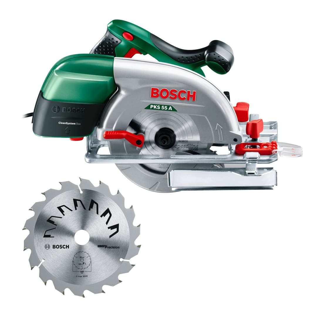 Bosch Home & Garden Handkreissäge PKS 55 A | Grün