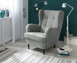ED EXCITING DESIGN Ohrensessel Oskar | Grau