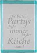 ROSS Geschirrtuch Die Besten Partys finden immer in der Küche statt! 2
