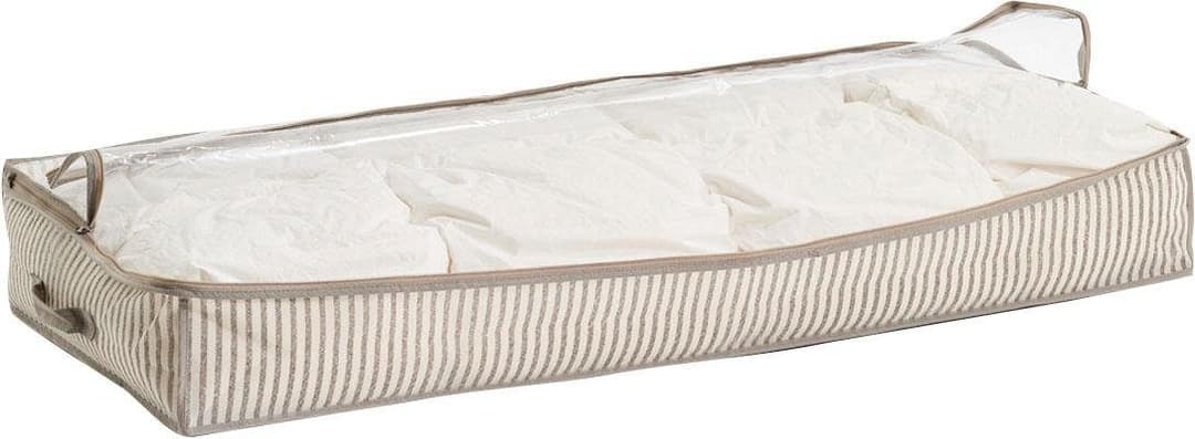 Zeller Present Aufbewahrungstasche Stripes (2-tlg) | Beige