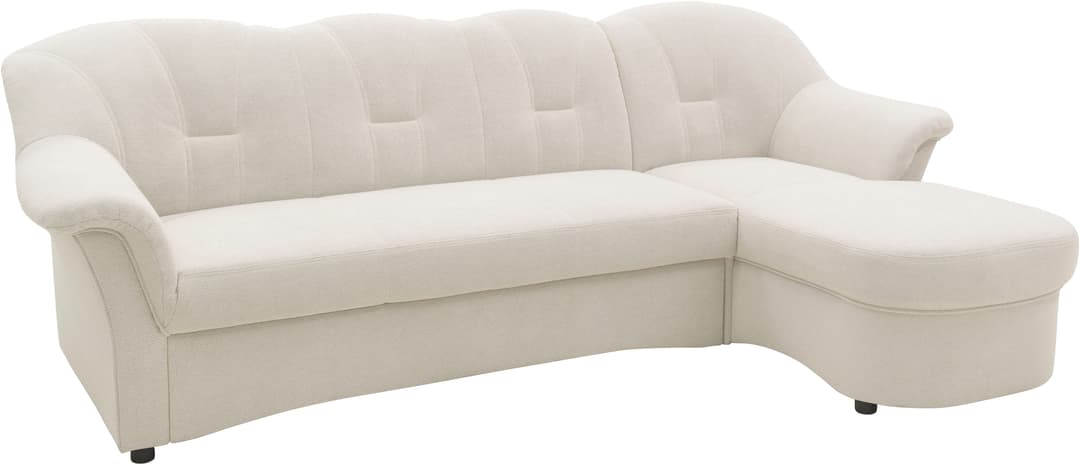 DOMO collection Ecksofa Flores Schlafsofa | Beige