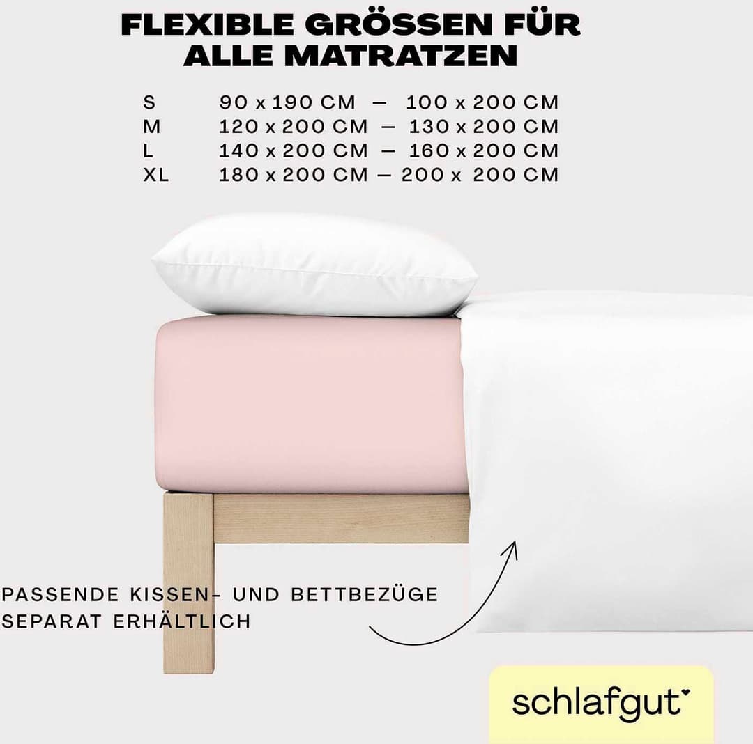Schlafgut Spannbettlaken EASY JERSEY | Lila