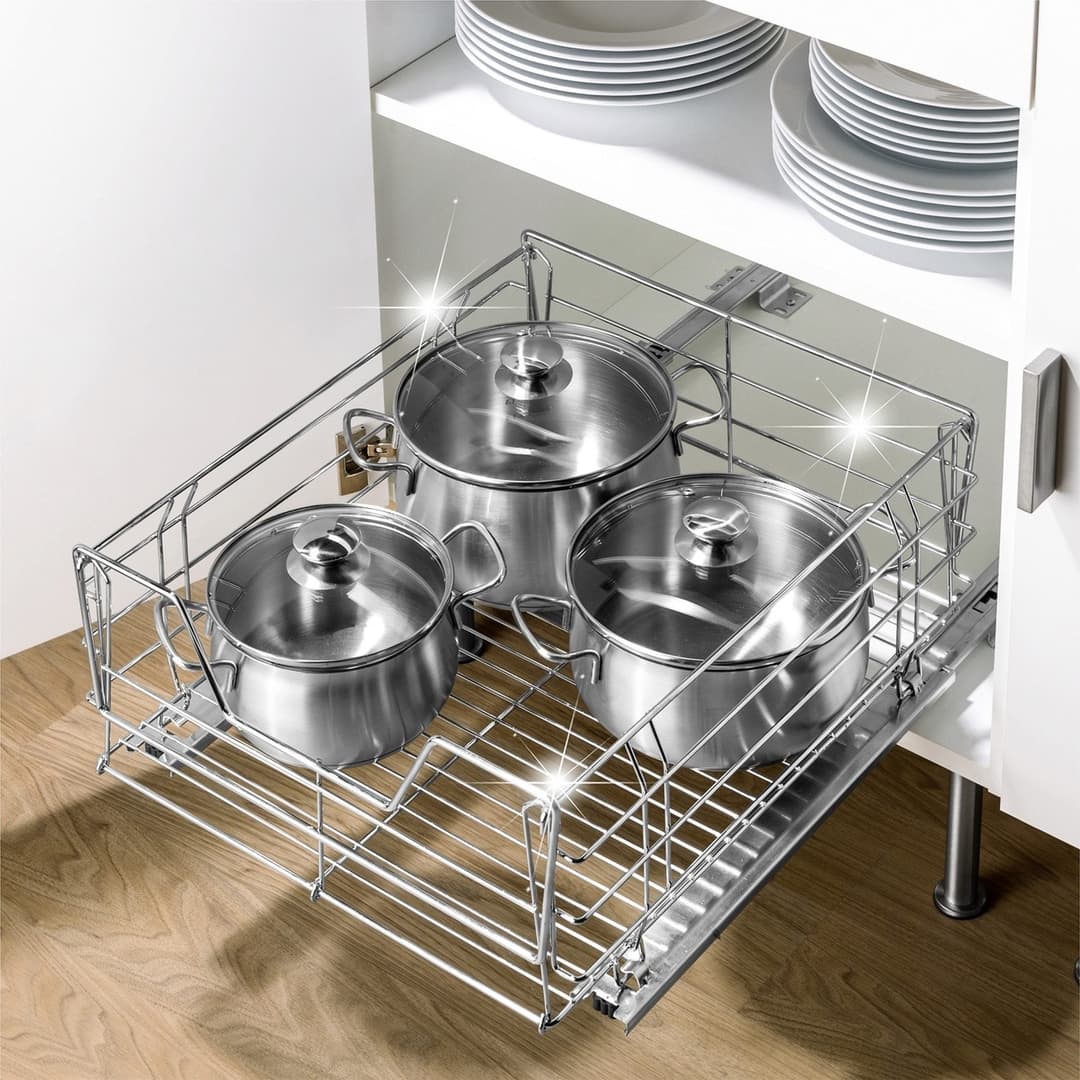 Maximex Auszug Ablagekorb | Silber