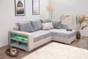COLLECTION AB Ecksofa John L-Form | Grau