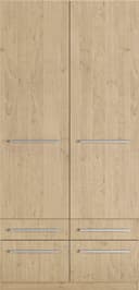priess Kleiderschrank Barcelona | Holztöne 2