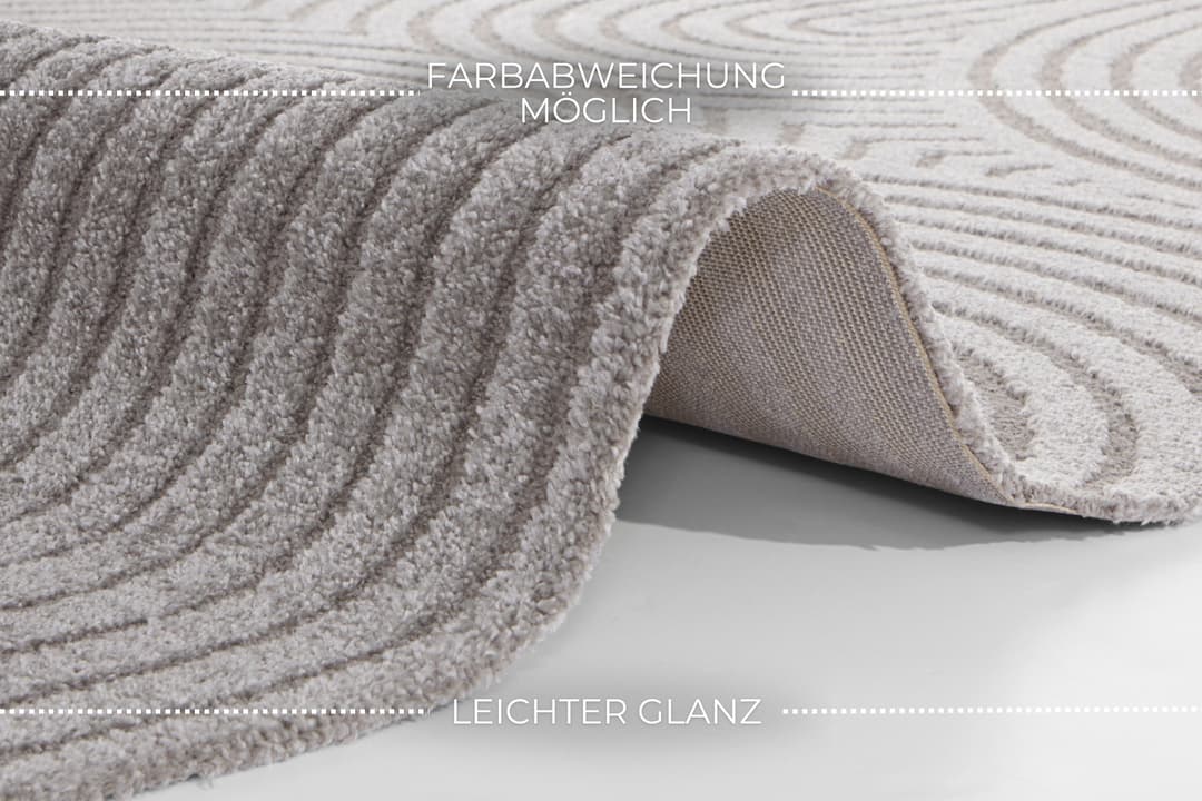 ELLE DECORATION Designteppich Panglao | Grau