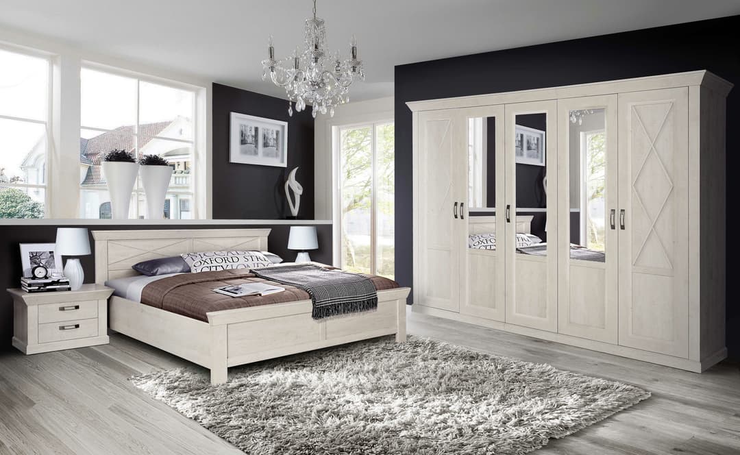 FORTE Bett KASHMIR | Weiß