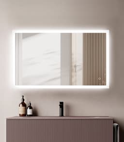 welltime LED-Lichtspiegel Harmony | Silber