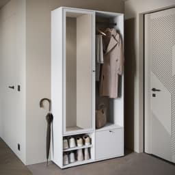 Home affaire Garderobenschrank DINO Kompaktgarderobe | Weiß