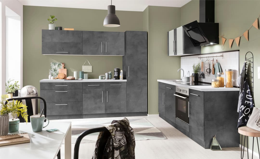 wiho Küchen Hängeschrank Cali | Grau