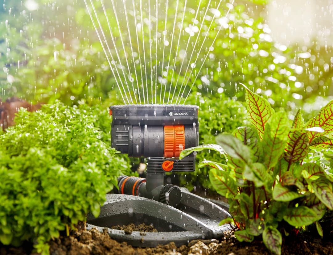 GARDENA Viereckregner AquaZoom compact | Schwarz