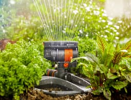 GARDENA Viereckregner AquaZoom compact | Schwarz