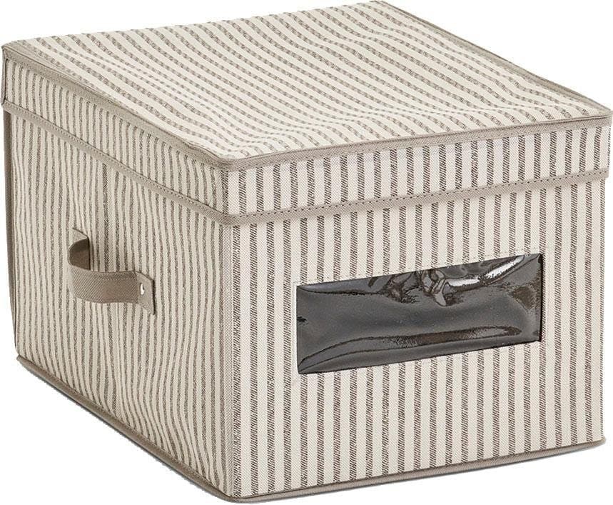 Zeller Present Aufbewahrungsbox Stripes | Beige