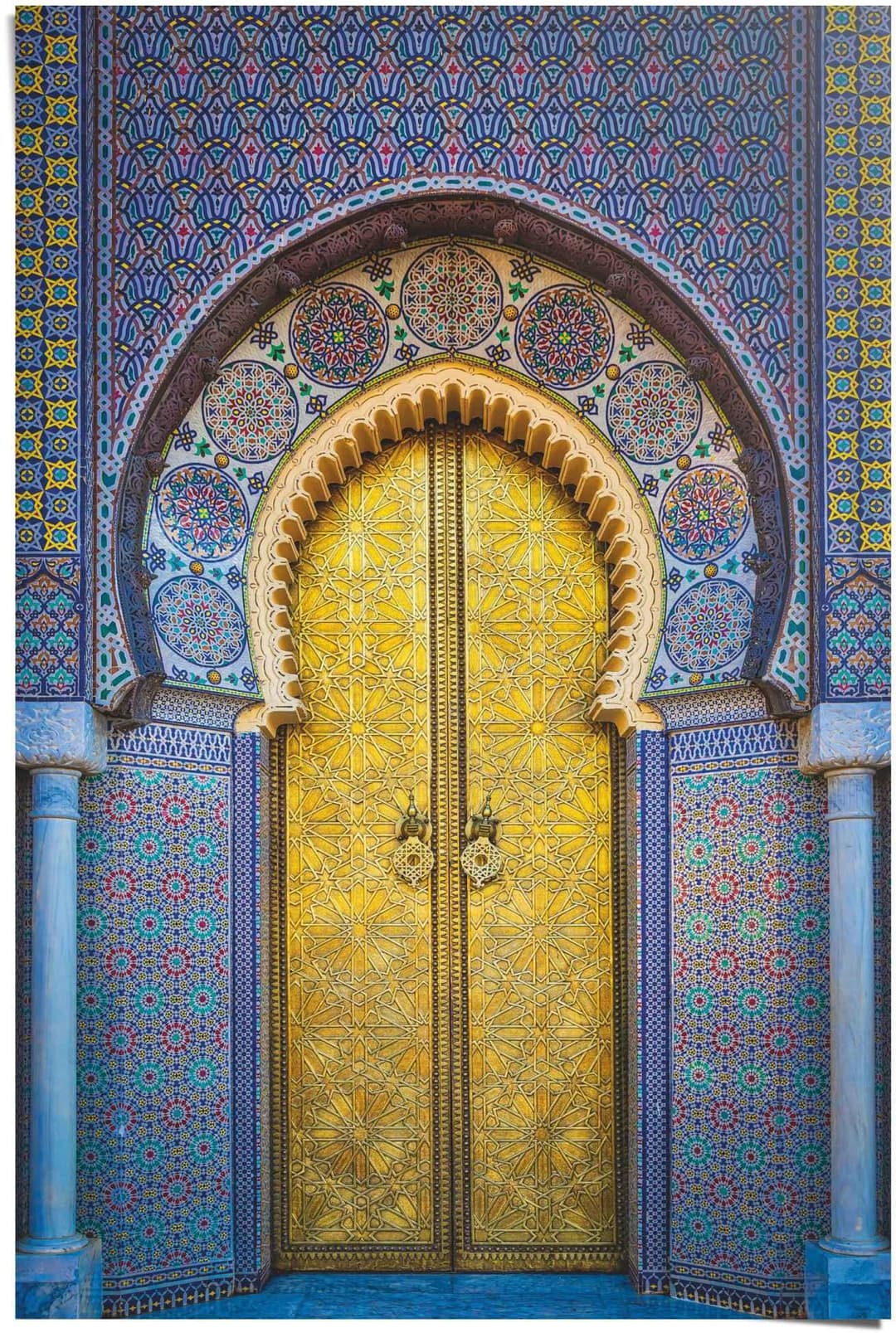 Reinders! Poster Goldene Tür Orientalisch | Mehrfarbig