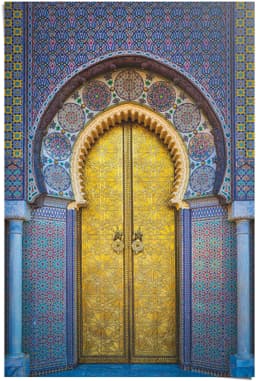 Reinders! Poster Goldene Tür Orientalisch | Mehrfarbig