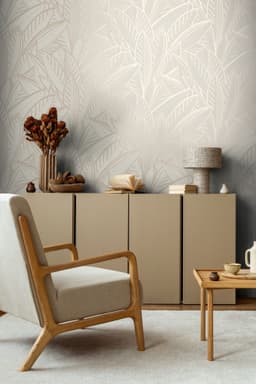 A.S. Création Vliestapete French Affair Blätter-Tapete | Beige