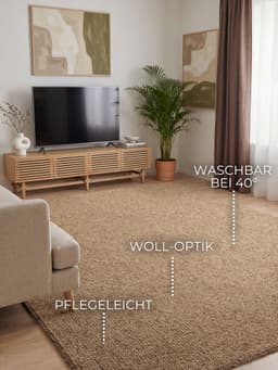 ELLE DECORATION Teppich Rocco | Beige