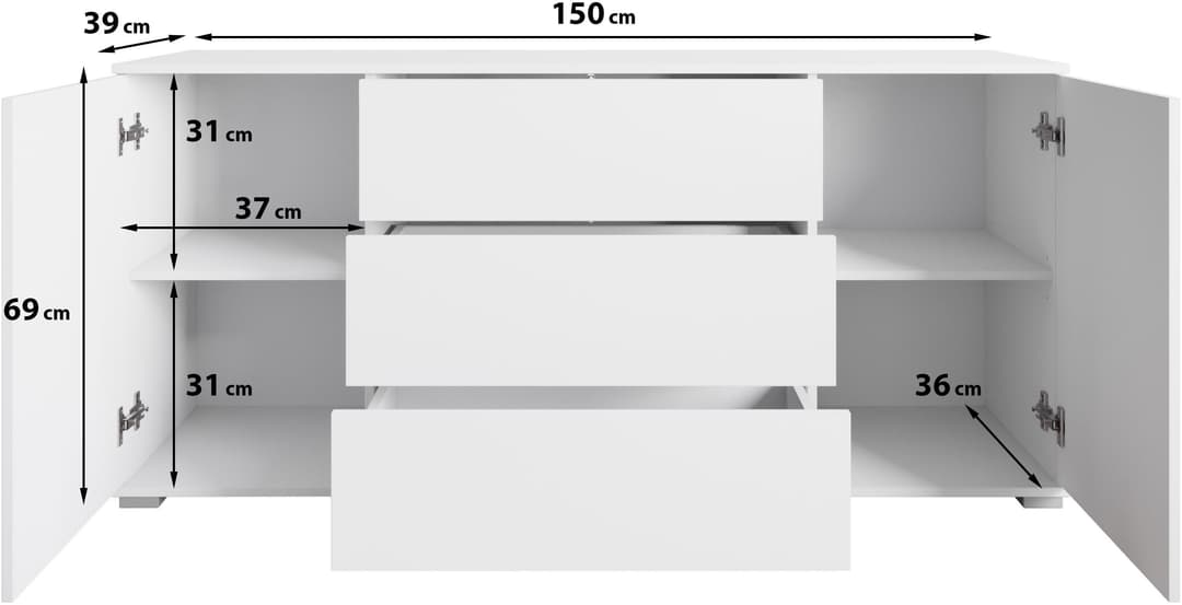 OTTO home Sideboard Kenia | Braun